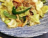 「胡麻たっぷり」肉野菜たっぷり味噌炒め！作り方5写真
