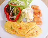 南国ホテルの朝食オムレツ作り方16写真