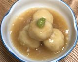 もっちり♡里芋団子の白だしあんかけ煮作り方9写真