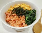 節約簡単☆鮭と卵の三色丼作り方4写真