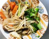 もやしブロッコリーオイスター炒味野菜炒め作り方15写真