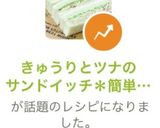 きゅうりとツナのサンドイッチ＊簡単朝食に作り方12写真