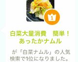 白菜大量消費　簡単！あったかナムル作り方10写真