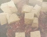 簡単栄養　豆腐　ニラ　もやし　豚肉炒め物作り方1写真