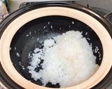 土鍋で作る ほうれん草とベーコンのおじや作り方1写真