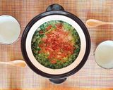 土鍋で作る ほうれん草とベーコンのおじや作り方10写真