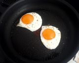 のり弁風♪目玉焼き丼作り方1写真
