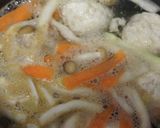 鶏団子と野菜のおかず味噌汁作り方4写真