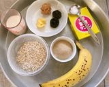 バナナとオートミールのガレット作り方1写真