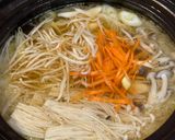 野菜たっぷり！おいしすぎる豚しゃぶ鍋作り方4写真