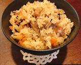 炊き込みご飯   鶏肉ごぼう人参ひじき作り方8写真