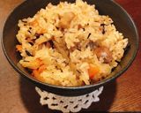炊き込みご飯 鶏肉ごぼう人参ひじき作り方8写真