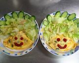 にこにこサラダ豆オムレツ作り方4写真