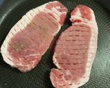 ポークソテー（トマトチーズ焼き）作り方1写真