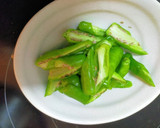 ししとうとじゃこの醤油炒め作り方1写真