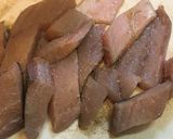鰆と春菊のバターハーブソテー作り方1写真