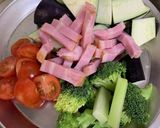 ガーリック香草オイルの野菜ペペロンチーノ作り方1写真