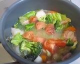 お野菜たっぷりベーコンスープ作り方4写真