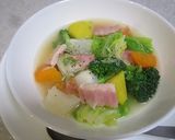 お野菜たっぷりベーコンスープ作り方5写真