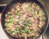 なすと小松菜と挽き肉のペンネグラタン作り方2写真
