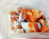 銀鮭ハラミのバター醤油レモン。作り方1写真