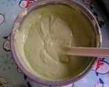 抹茶カステラ　あずき入り作り方5写真