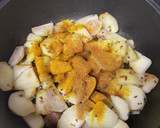 里芋とキノコのサブジ（カレー炒め）作り方5写真