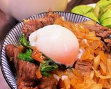 #和牛すき焼き茶漬け#丼物作り方6写真