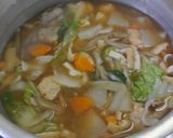 鮭だんごチャンコ鍋作り方4写真