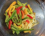 レンチン青椒肉絲作り方5写真