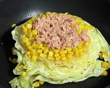 キャベツのツナコーンピザ作り方7写真