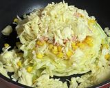 キャベツのツナコーンピザ作り方8写真