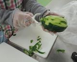 ごはんのお供に！青パパイヤの甘辛煮作り方1写真