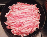 長ネギと豚肉のミルフィーユ酒蒸し焼き作り方1写真