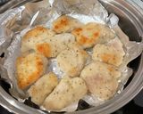 鶏むね肉　レモンバジルカツ風　フライパン作り方3写真