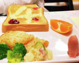 数字トースト＊誕生日の朝プレート作り方7写真