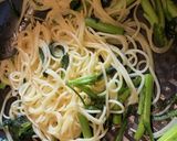 ゴマ香る春菊の和風パスタ作り方4写真