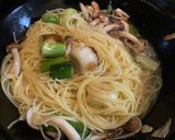 九条ネギの和風パスタ作り方7写真