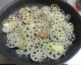 【れんこんの粉チーズ炒め】簡単おつまみ！作り方4写真