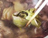 圧力鍋でモツと牛すじのトロトロ煮込み作り方7写真