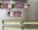 豚巻きピーマンとズッキーニのワンタン巻き作り方1写真