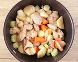 鶏肉と冬野菜の味噌クリームシチュー作り方4写真