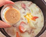鶏肉と冬野菜の味噌クリームシチュー作り方8写真