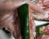 捏ねないピーマンの肉詰め作り方4写真