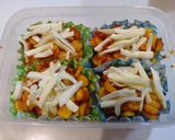 コーンのケチャ＆チーズ焼き作り方7写真