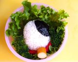 2009干支☆うしさんのお弁当♪作り方4写真