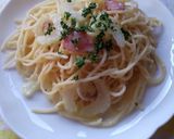 セロリのにんにくスパゲッティ♪作り方2写真