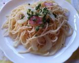 セロリのにんにくスパゲッティ♪作り方4写真