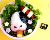 2009干支☆うしさんのお弁当♪作り方7写真