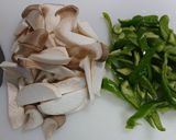 鶏胸肉のクルミ入り青椒肉絲風作り方1写真
